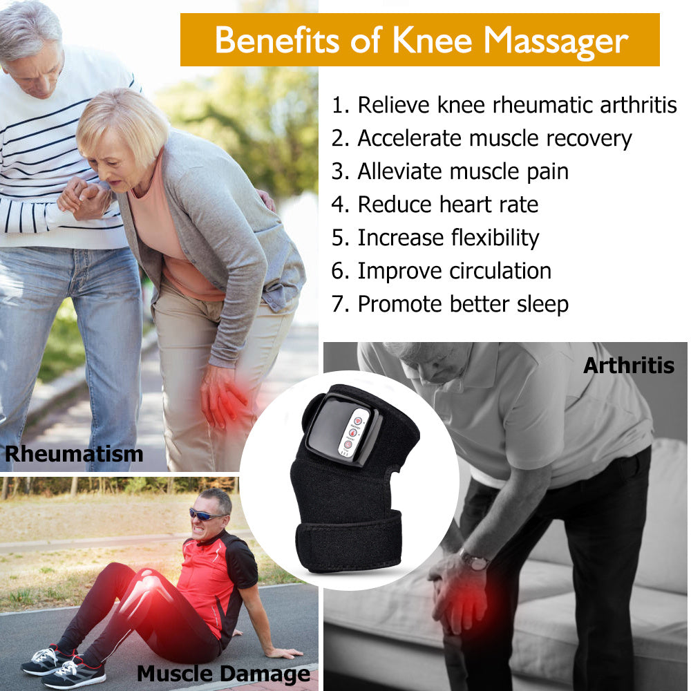 Electric Infrared Heating Knee Massager Wrap - Elbow Joint Therapy Machine for Pain Relief