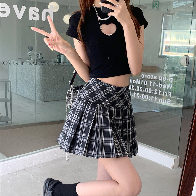 Mabel Plaid Pleated Mini Skirt