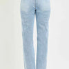 RISEN Tummy Control High Rise Straight Pin Tuck Jeans