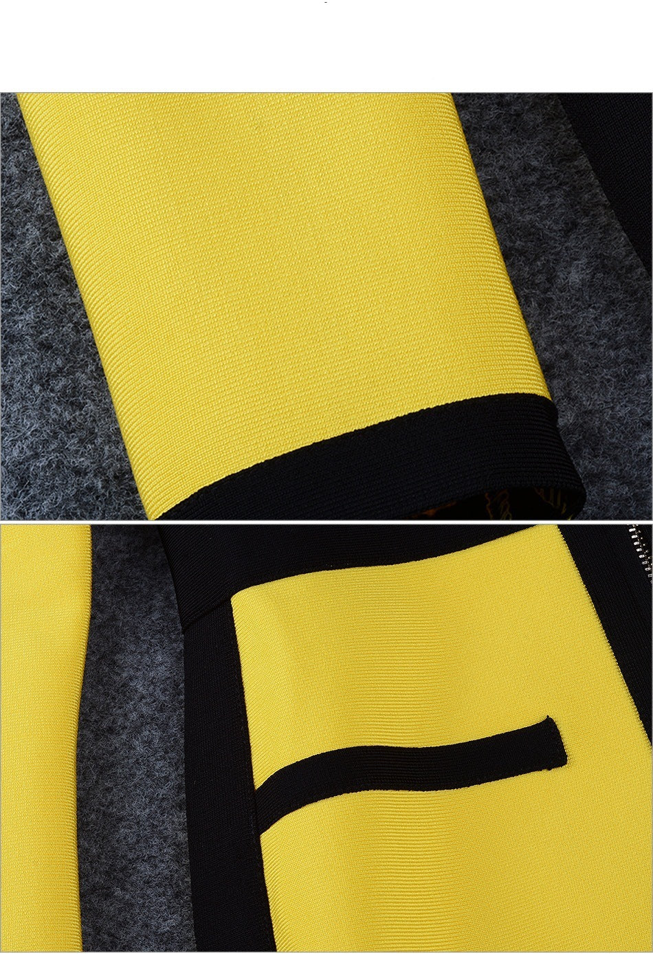 Robe crayon à col en V contrasté Von Dutch