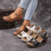 Open Toe Block Heels Sandals
