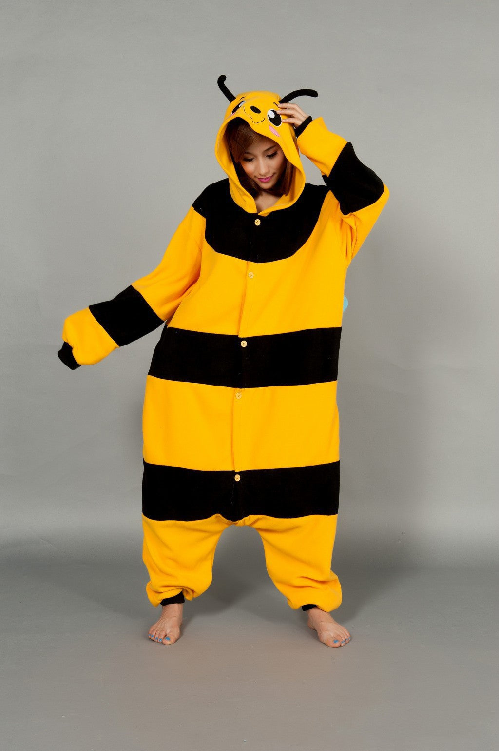 Buzzin’ in Bed – Unisex Bee Onesie Pajama