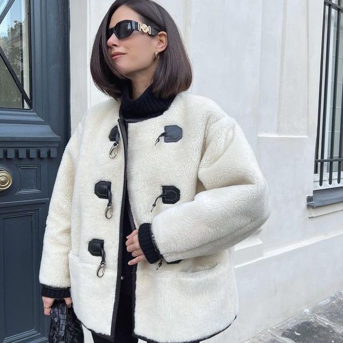 Cardigan en cachemire avec fermoir en métal 