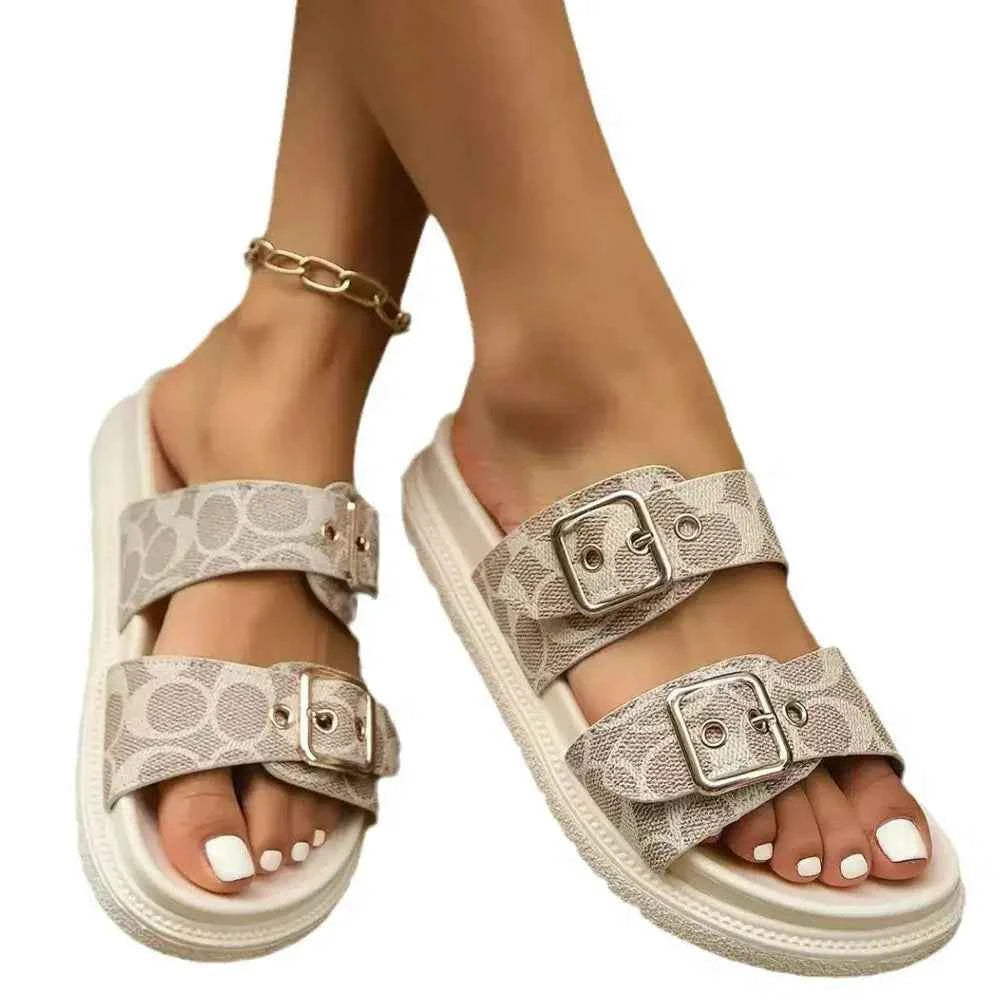 DoubleBuckle Sandals"