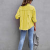 Distressed Drop Shoulder Denim Jacket