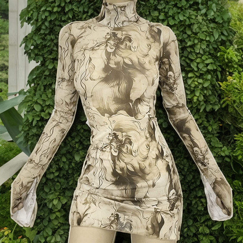 Bold Hue Hip-Hugger Dress