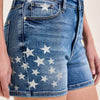 Judy Blue High Rise Slim Short with Star Splatter