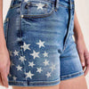 Judy Blue High Rise Slim Short with Star Splatter