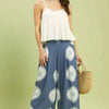 Umgee Abstract Border Print Wide Leg Pants