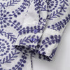 Ocean Embroidered Button-Up - Blue