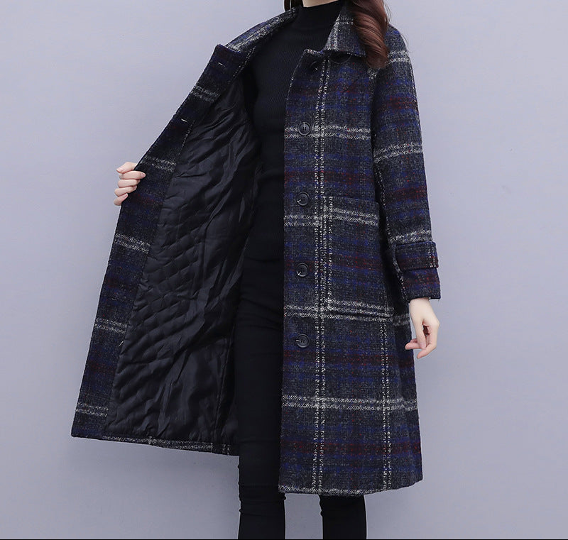 Lena Padded Woolen Trench Coat