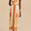 Floral Print Halter Neck Maxi Dress