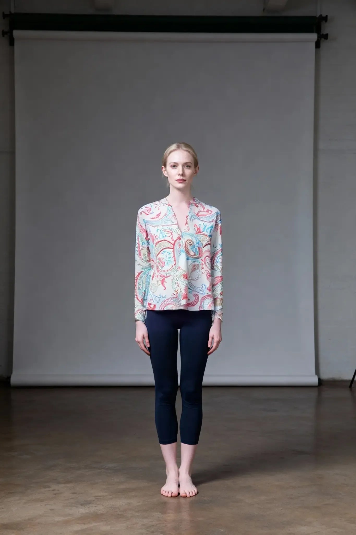 Muse florale : chemise en popeline 