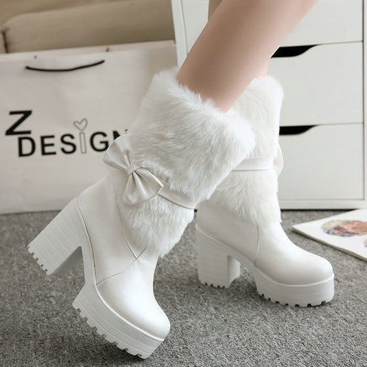 Groove Mode Chunky Heel Boots"