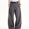 Raw Edge Attitude Wide Leg Pants
