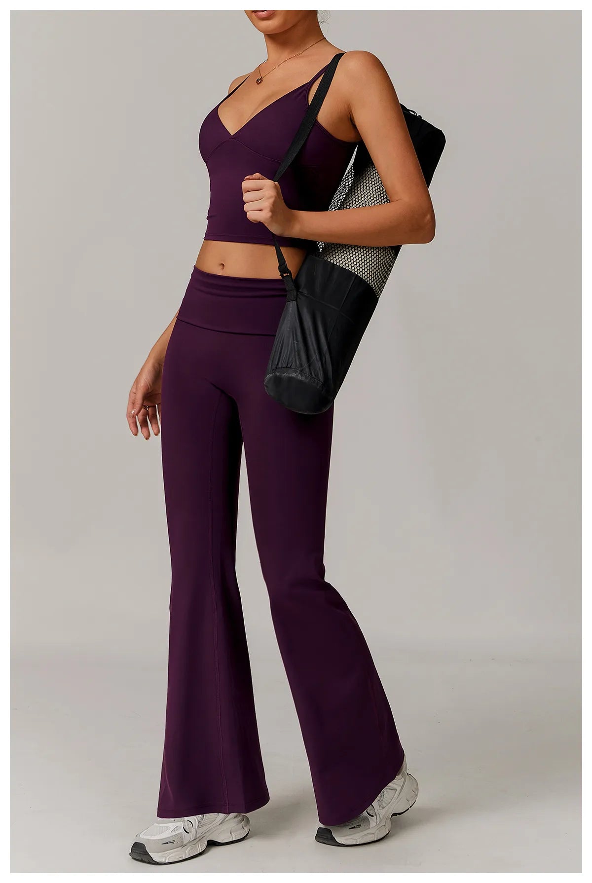 Leggings taille haute à plis