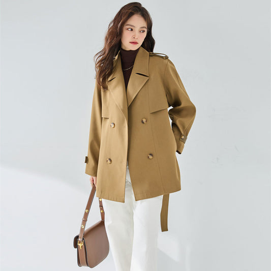 Elegant Short Trench Coat
