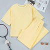 Half Sleeve Top and Drawstring Pants Set