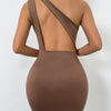 Revery One-Shoulder Cutout Backless Mini Dress