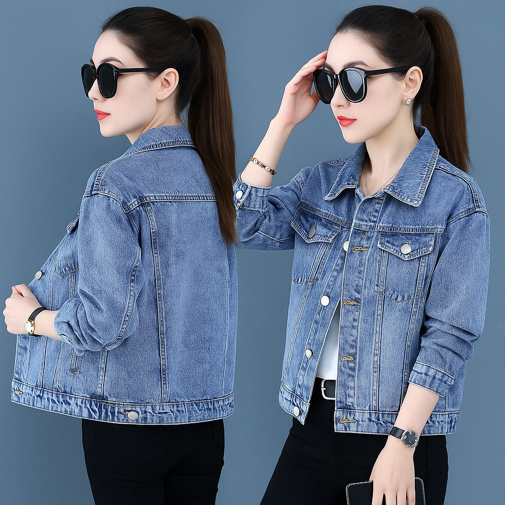 Bead Bold Denim Jacket"