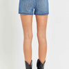 RISEN Full Size High Rise Patched Front Pocket Shorts Plus Size