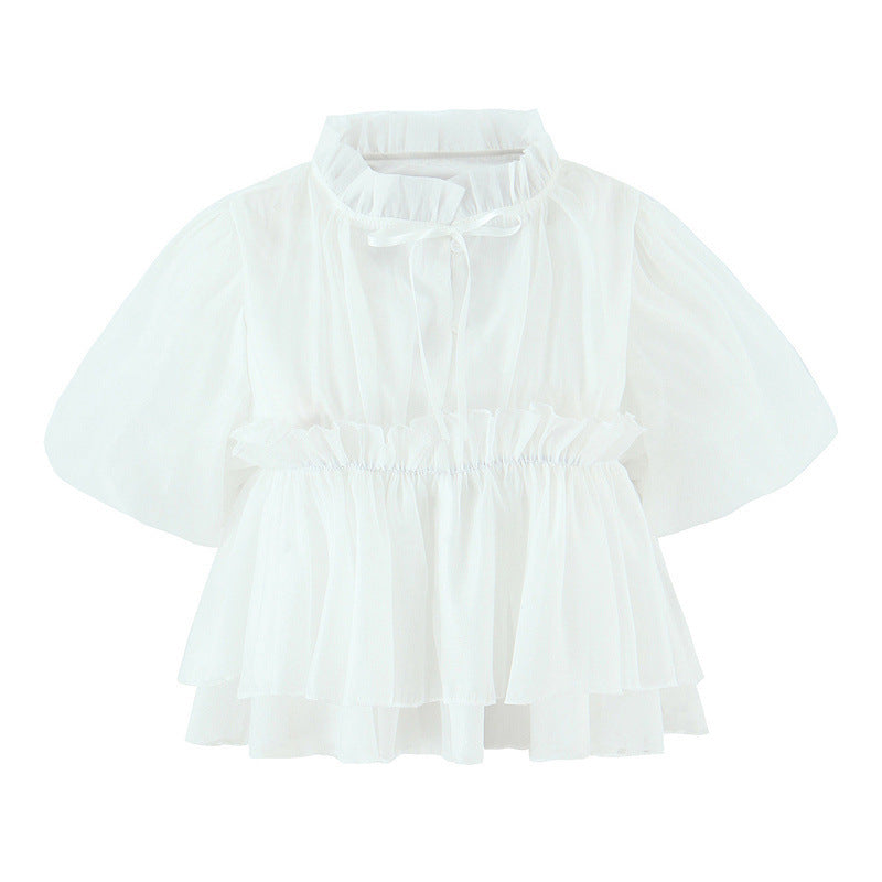 Sunbeam Puff Lace-Up Doll Shirt