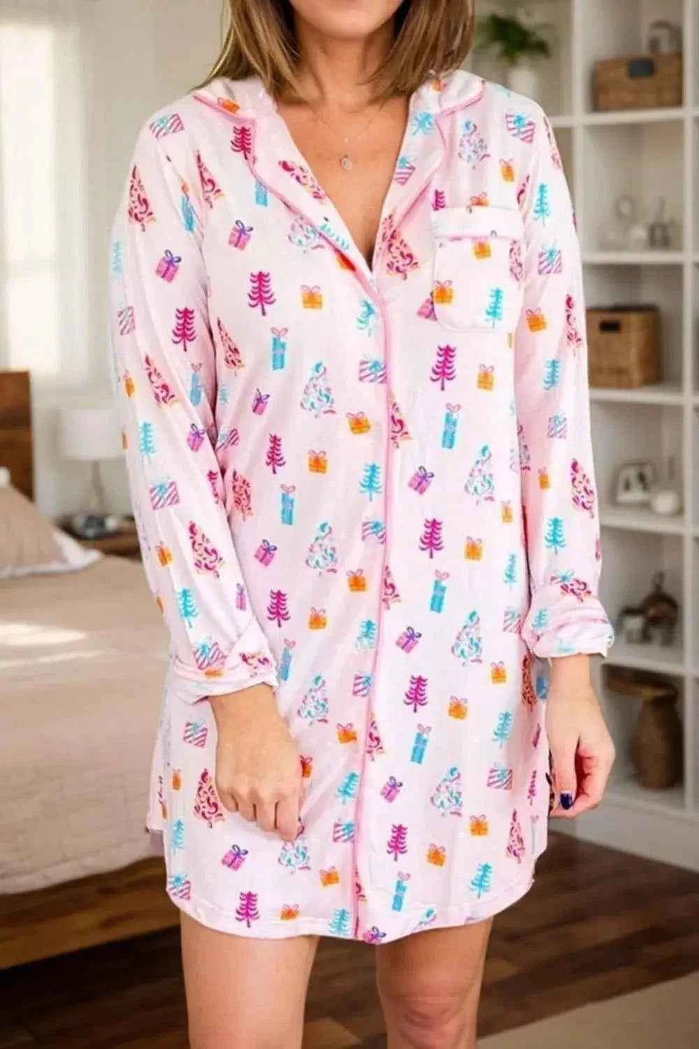 Snowed In With Presents – Holly Jolly Sleep Shirt