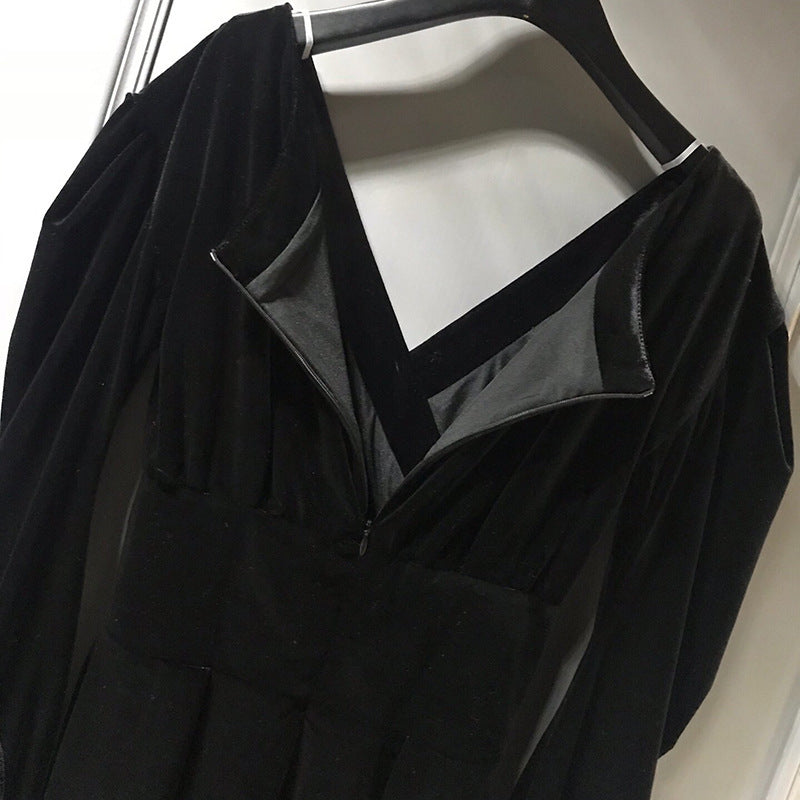 Midnight Luxe Velvet Dress