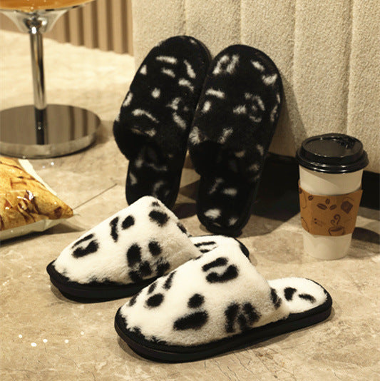 Baotou Wild Plush Slippers"