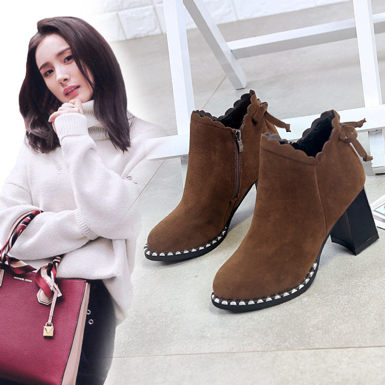 Bow Martin Heel Boots"