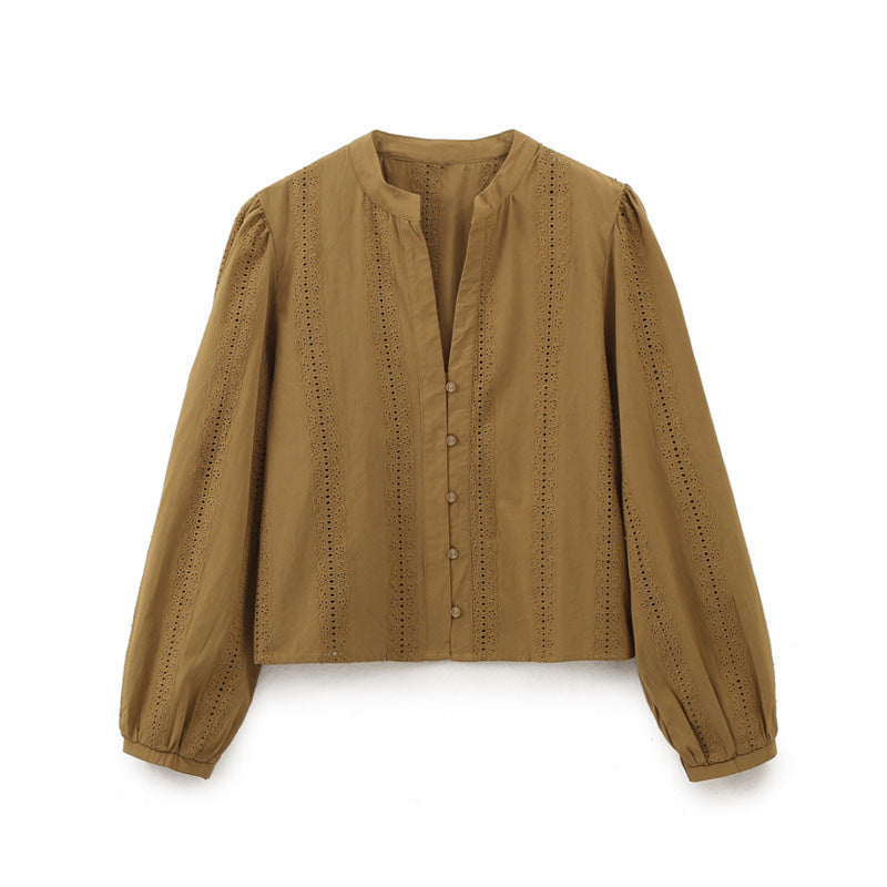 Simple Temperament Rundhalshemd 