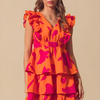 Orange Orchid Layered Dress