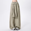 Urban Tie-Waist Wide-Leg Cargo Pants