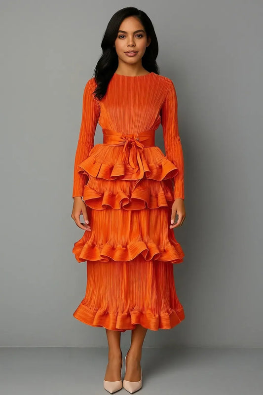 Sweet Cake Pleat Midi"