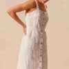 White Pinnafore Sleeveless dress