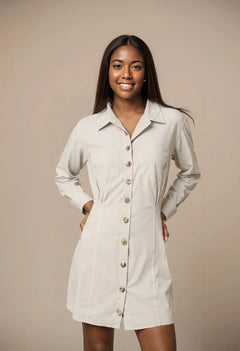 Revery Luxe Suede A-Line Dress