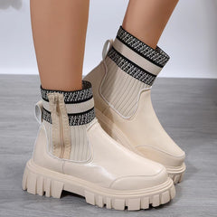 Zip-Up Mid Boots"