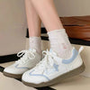 Lace Up Round Toe Sneakers
