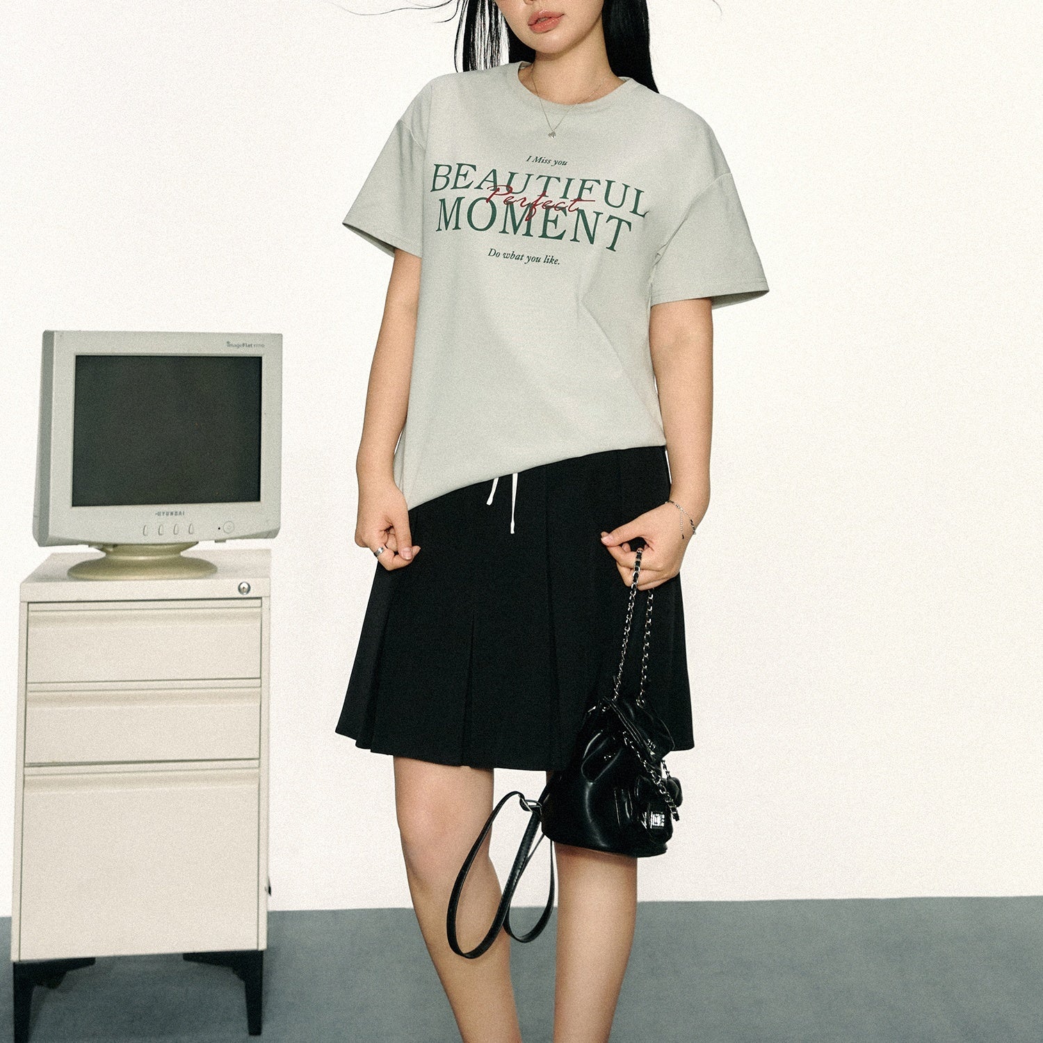 Zoey Chic  Pleated A-Line Mini Skirt