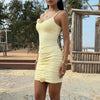 Honeydrop Rosette Mini Dress