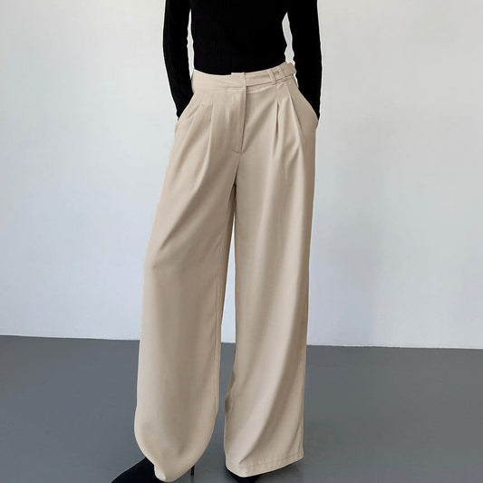 Chic Pocket Suit Pants