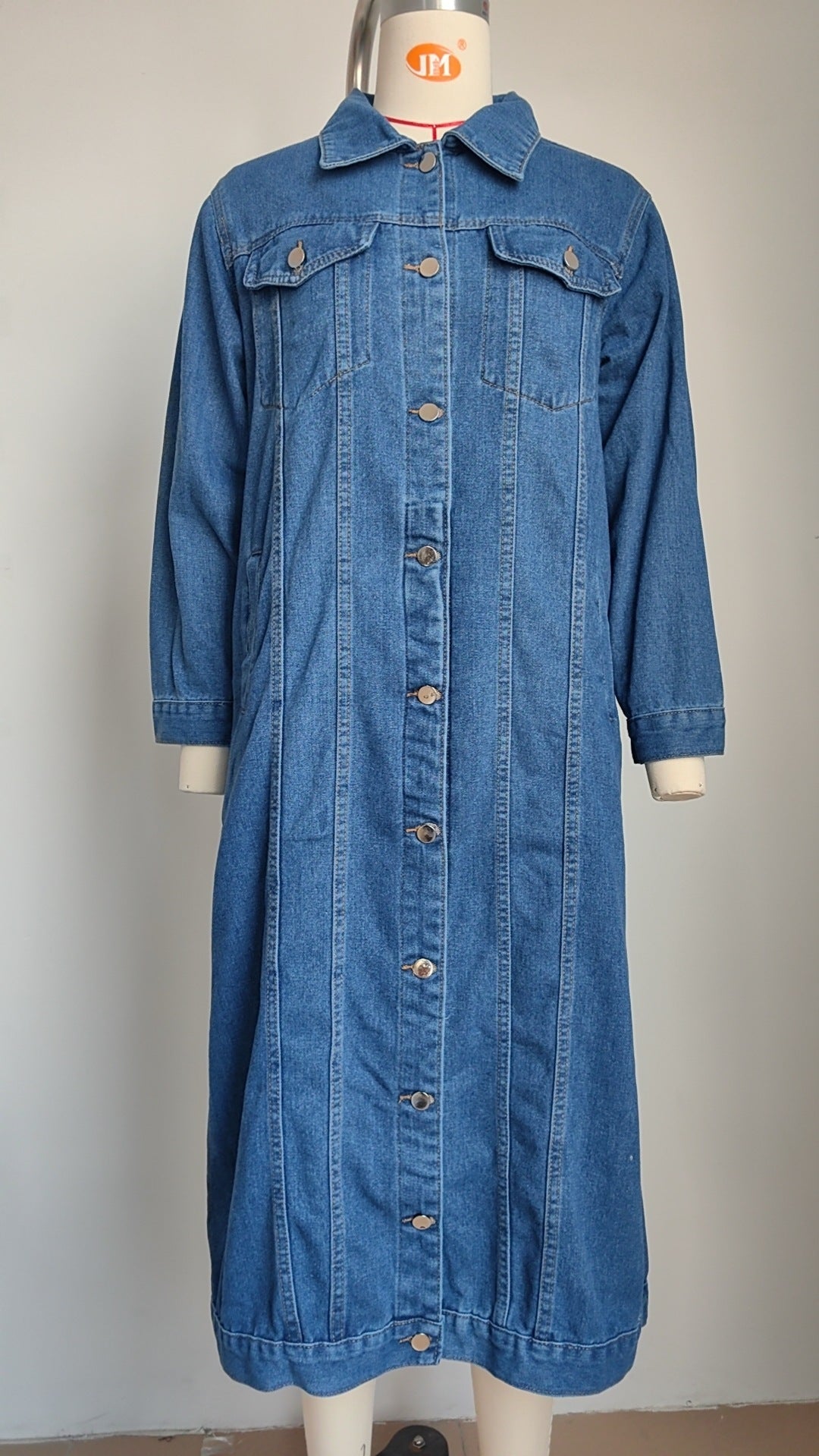 All Mixed Up Denim Trench Coat