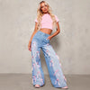 Solvy Pink Ribbon Denim Pants