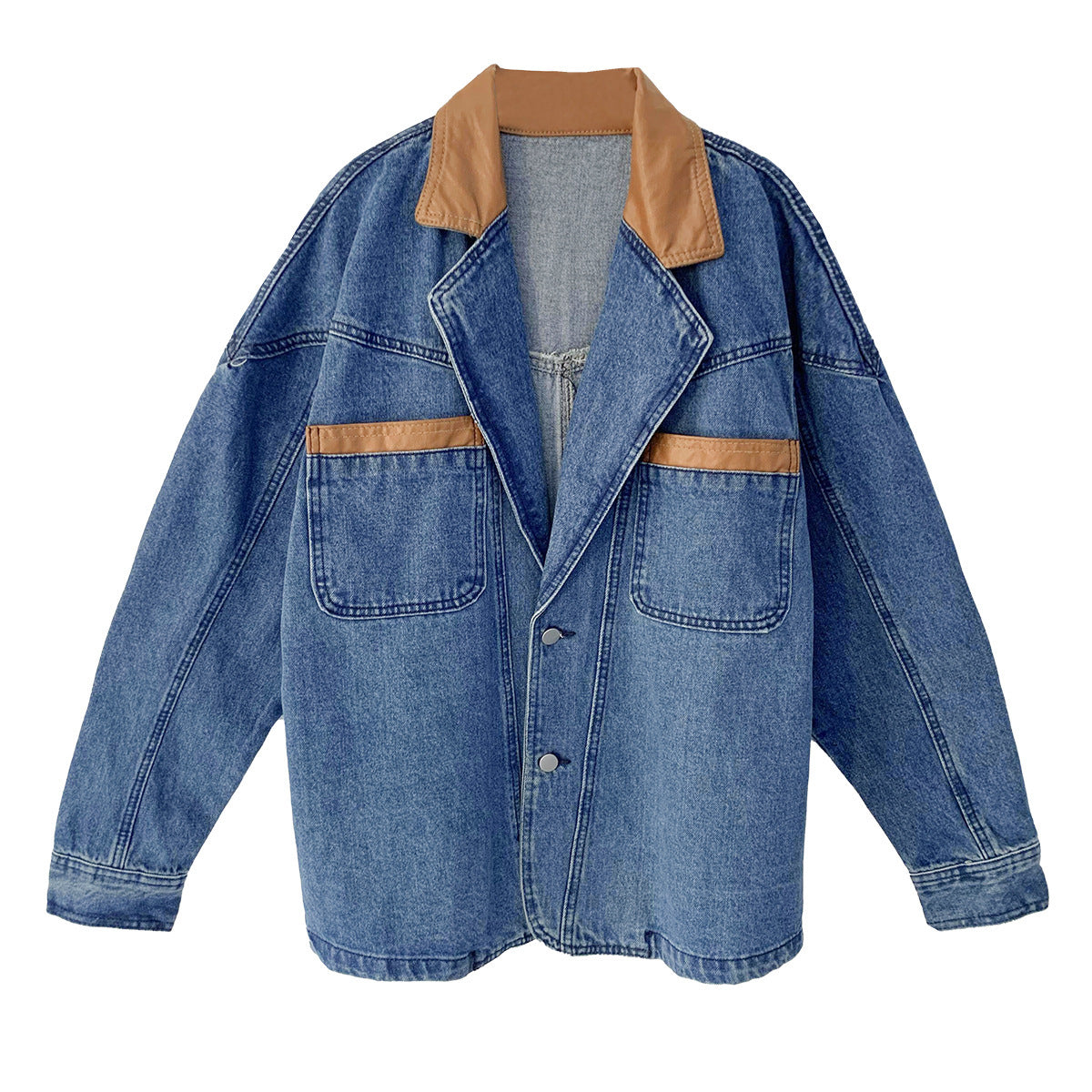 Casual  Stitching Denim Jacket