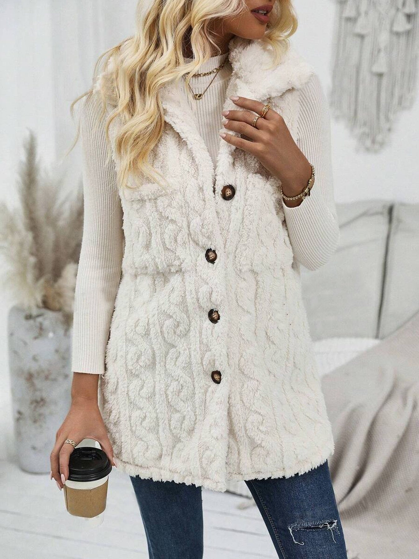 Ashly Plush  Pocket  Jacket