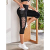 Fierce Energy Leopard Mesh Capri Leggings