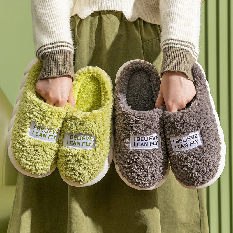 Plush Warm Slides"