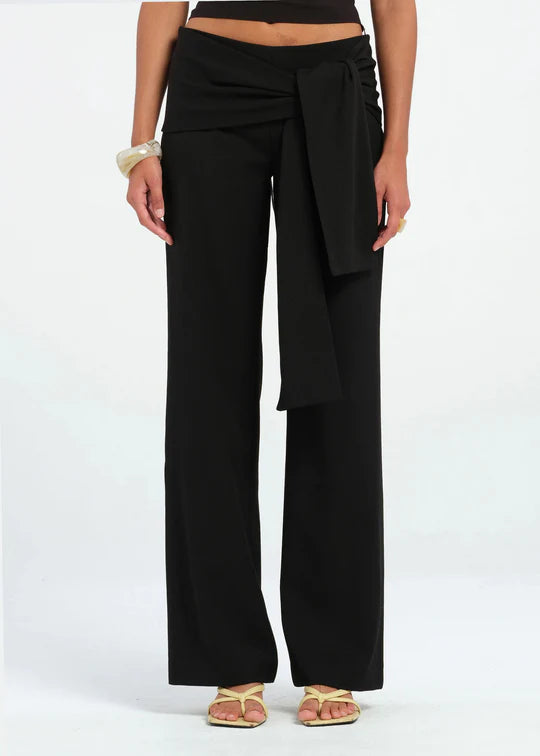 Got it covered Strap Detail Wide-Leg Pants