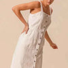White Pinnafore Sleeveless dress