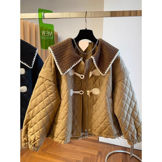 Spliced Puffer Jacket